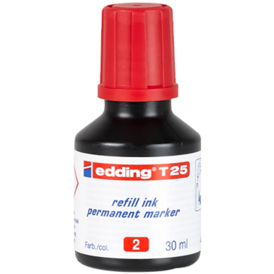 edding T 25 Nachfülltinte Permanentmarker rot edding T 25 Nachfülltinte Permanentmarker rot