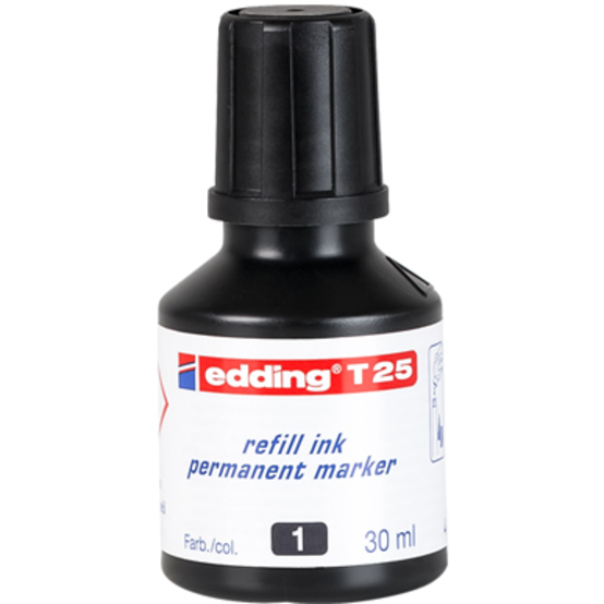 edding T 25 Nachfülltinte Permanentmarker schwarz edding T 25 Nachfülltinte Permanentmarker schwarz