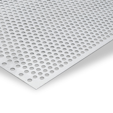 Edelstahl Rundlochblech 1.4301 (X5CrNi18-10) kaltgewalzt 2B