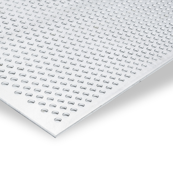 Aluminium Lochblech - Rundlochung EN AW-1050 (Al99,5) 3.0255 gewalzt Mill-finish kaltgewalzt, 1/2-hart Aluminium Lochbleche