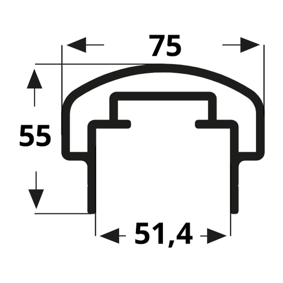 Aluminium Handlaufprofil Aluminium Handlaufprofil