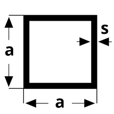 Aluminium Quadratrohr