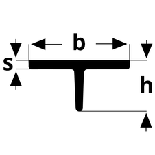 Stahlprofile T-Profil, breitfüssig